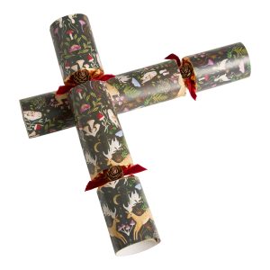 8-Pack of Medium Inexperienced Folkloric Forest Christmas Crackers – World Market