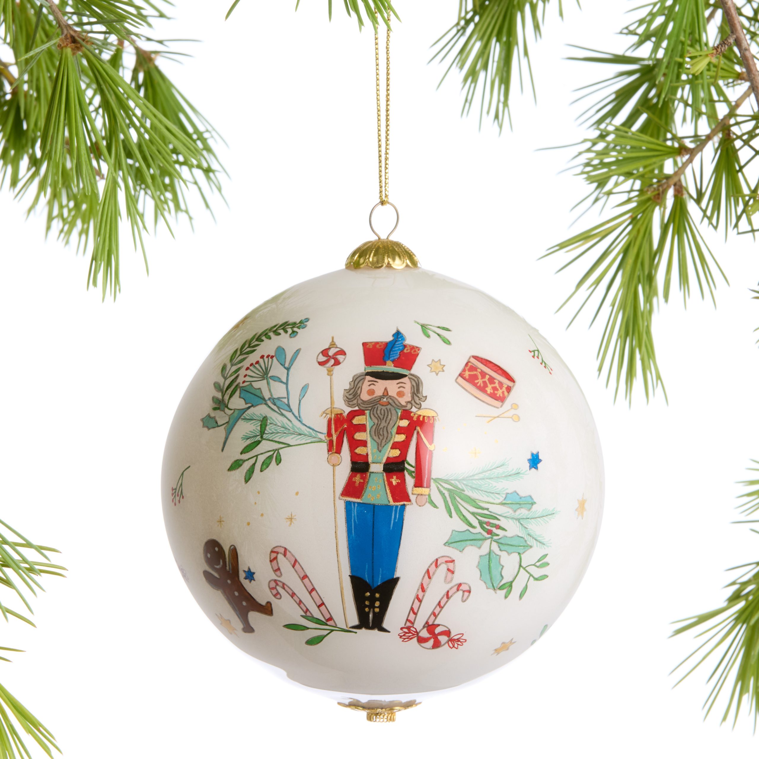 Basic 2024 Li Bien Nutcracker Glass Ball Decoration – World Market