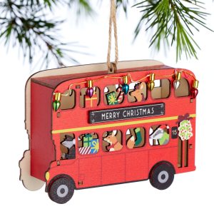 Laser-Minimize Picket London Bus Ornament – World Market