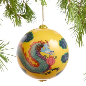 Li Bien 2024 Dragon Yr World Glass Ball Decoration – World Market