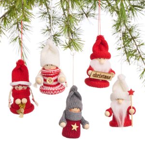 Set of 5 Picket and Cloth Christmas Determine Ornaments – World Market